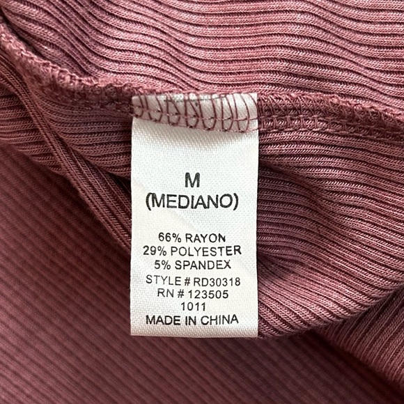 Fashion Nova Heart Hips Mauve Ribbed Bodycon Dress Side Slit - Picture 4 of 9